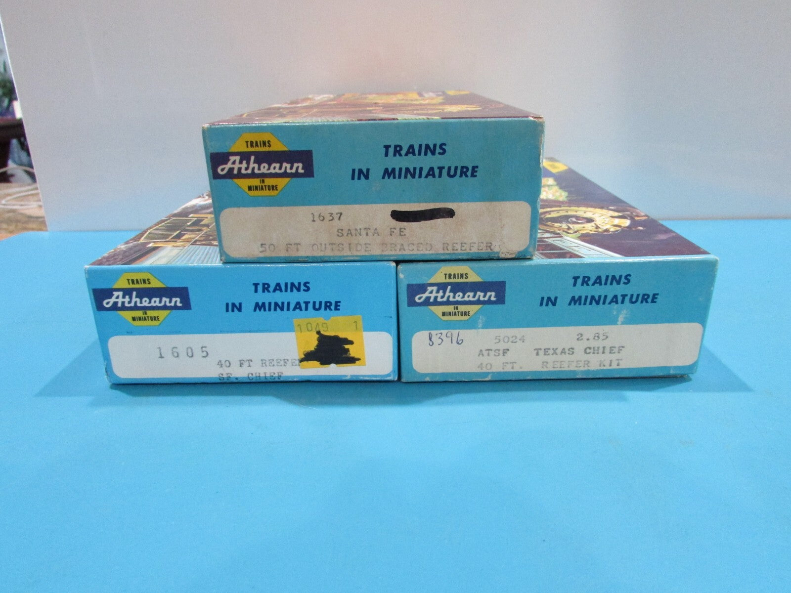 HO Scale Athearn Assorted Santa Fe Box Cars Lot#1581