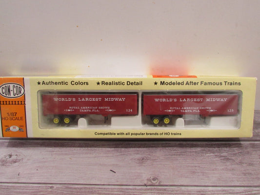 HO Scale Con-Cor 04-008135 2Pack 45ft Rivet Dry Van Trailers Lot#3117