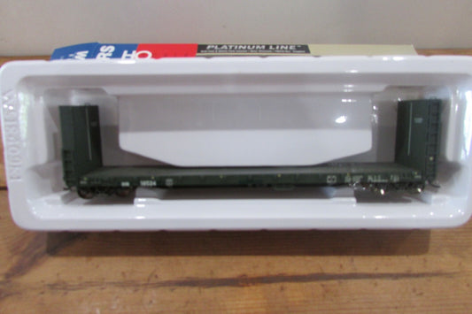 HO Scale Walthers  932-40064 Canadian 50' Buklhead Flat Car IHB#18524 WAL4887