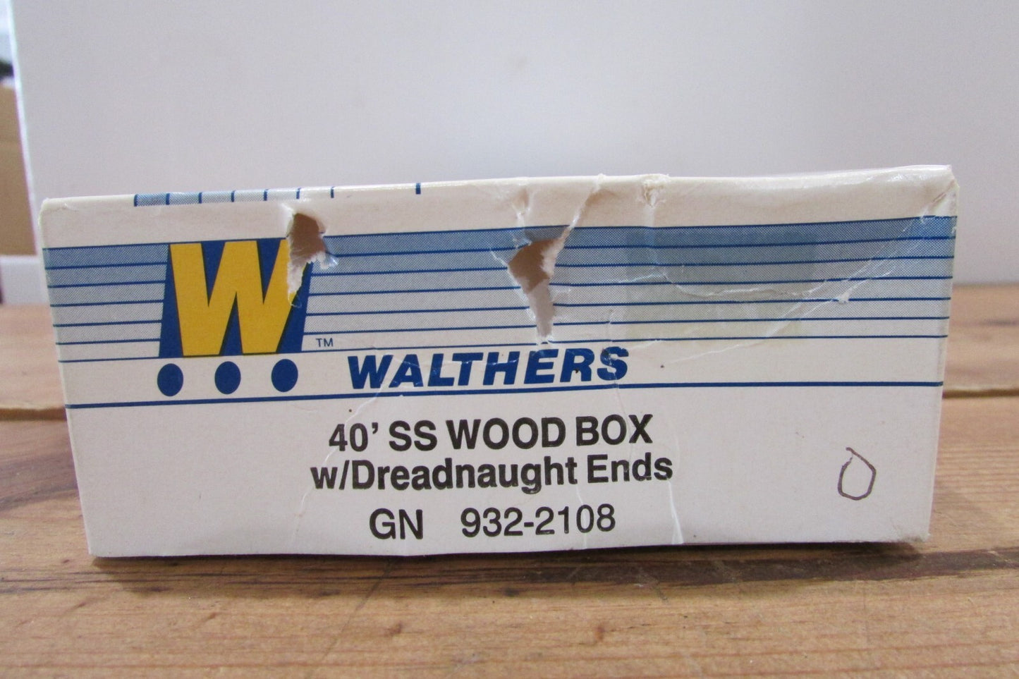 HO Scale Walthers 932-2108 40' SS Wood Box Car Great Northern Kit