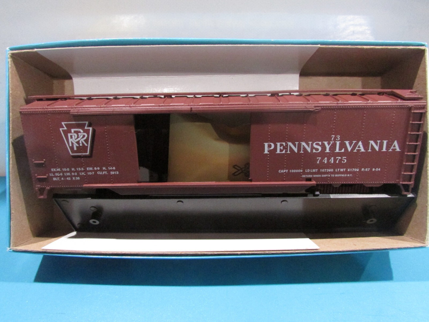 HO Scale Athearn 01314 50' DD Box Car Kit Pennsylvania