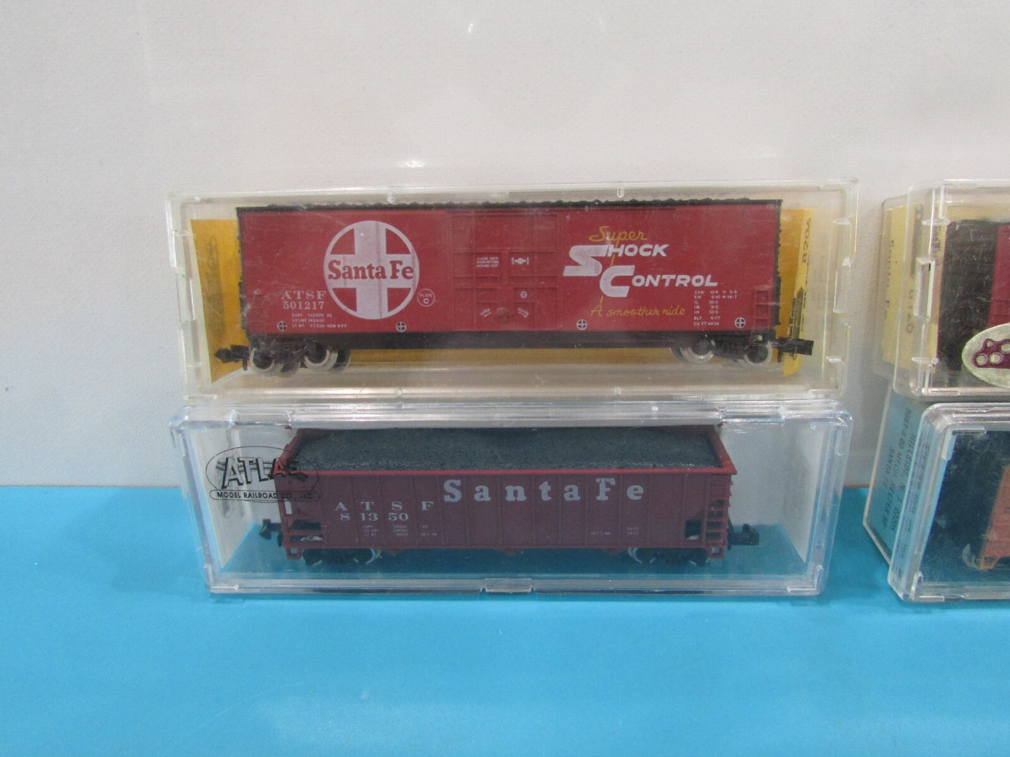 N Scale Assorted Santa Fe Freight Cars (4) Lot#1633
