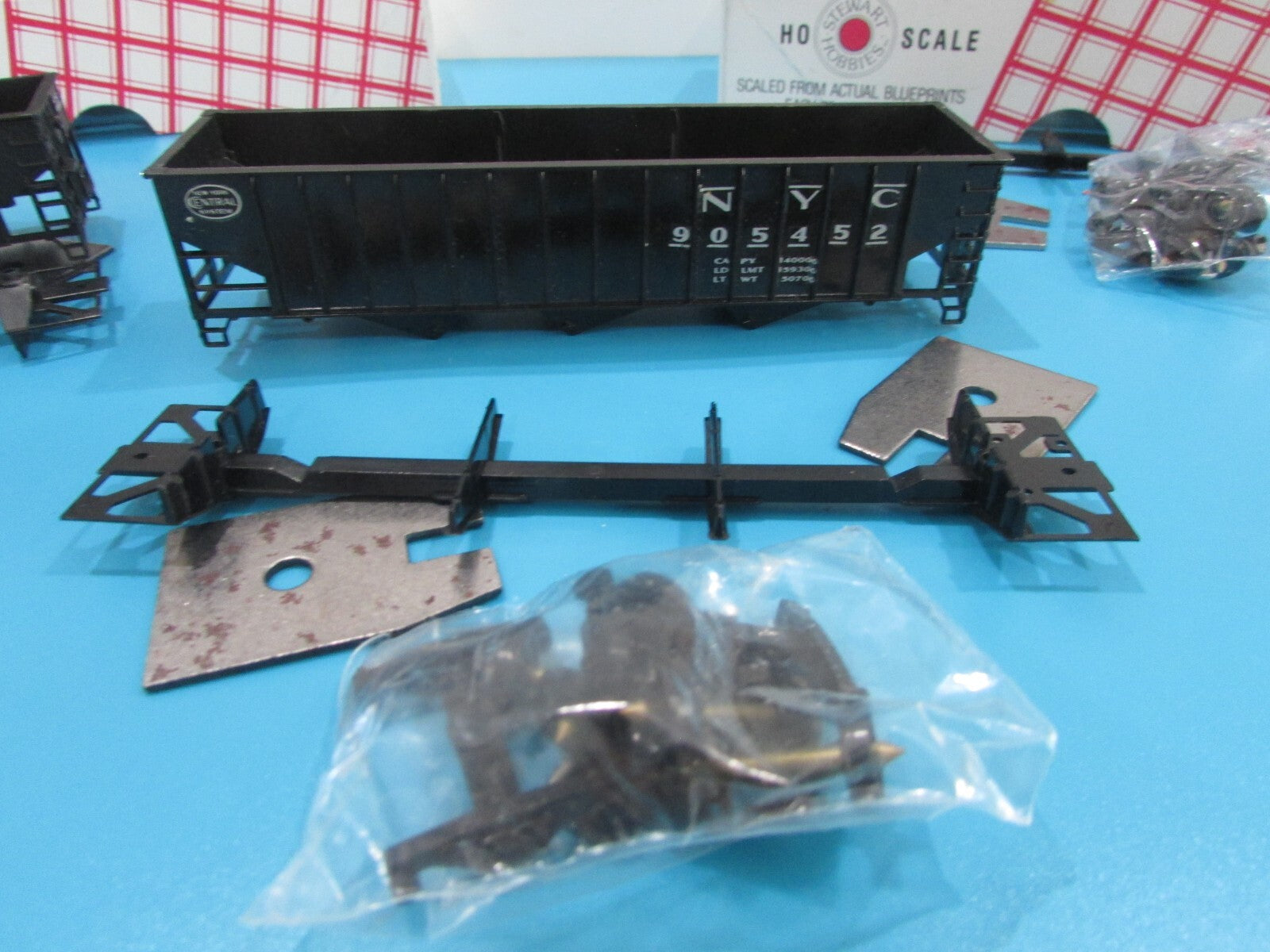 HO Scale Stewart Hobbies (4) Fishbelly 55Ton  Hooper Cars NYC Lot#0882