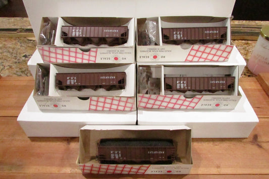 Ho Scale Steward Hobbies (5) 70Ton 14Panel Tiple Hopper Kit Seaboard Lot#3361
