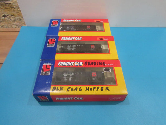 HO Scale Life-Like (3) 8510 Coal Hoppers Reading Lot#2366