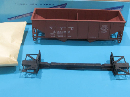HO Scale Athearn 5443 NYC 34ft Ribbed-Side Hopper Kit