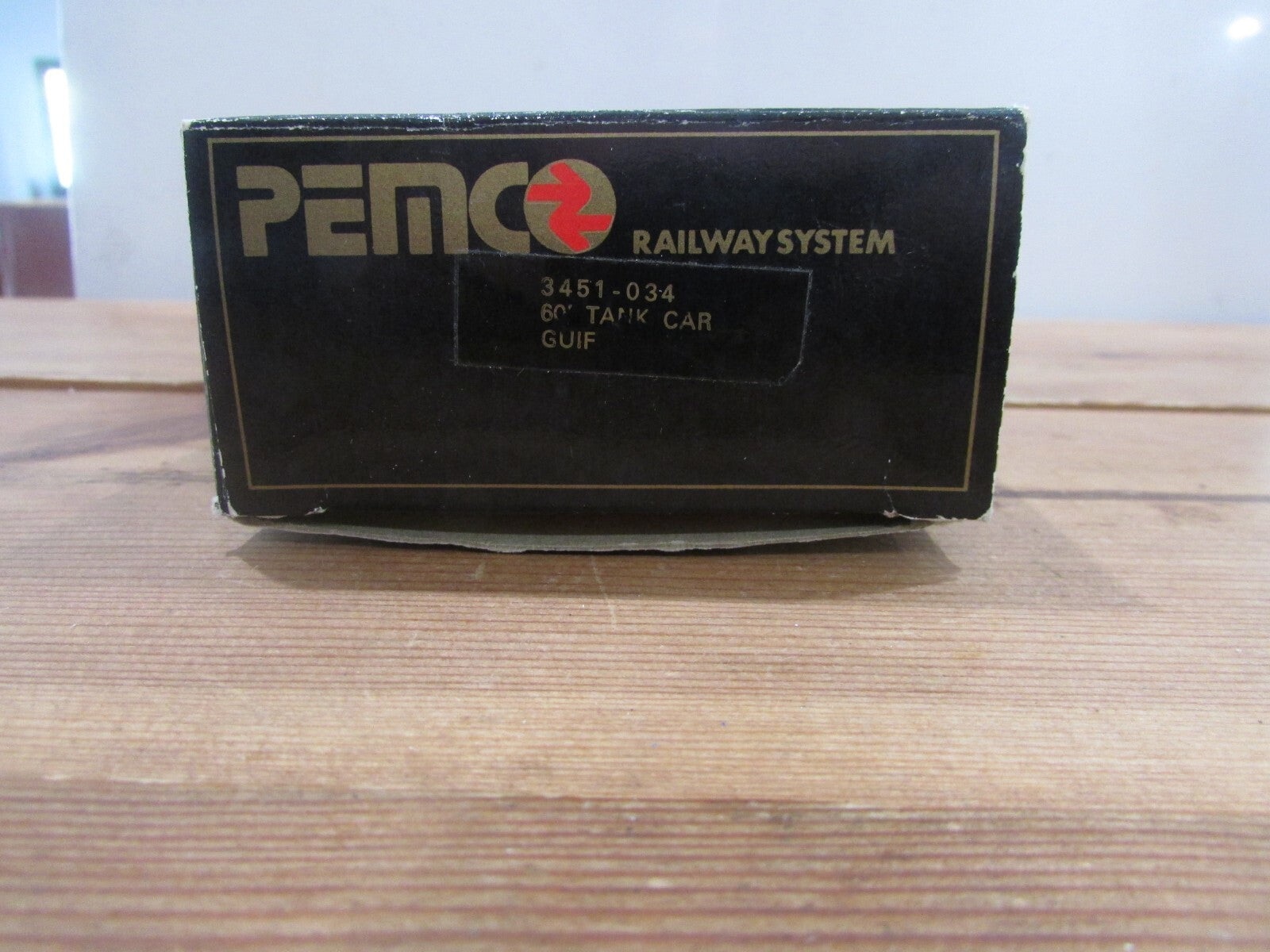 HO Scale Pemco 3451-034 60' Tank Car GULF Lot#3545