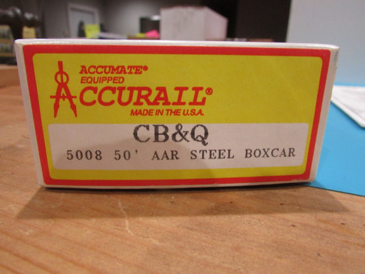 HO Scale Accurail 5008 50' AAR Steel Boxcar CB&Q