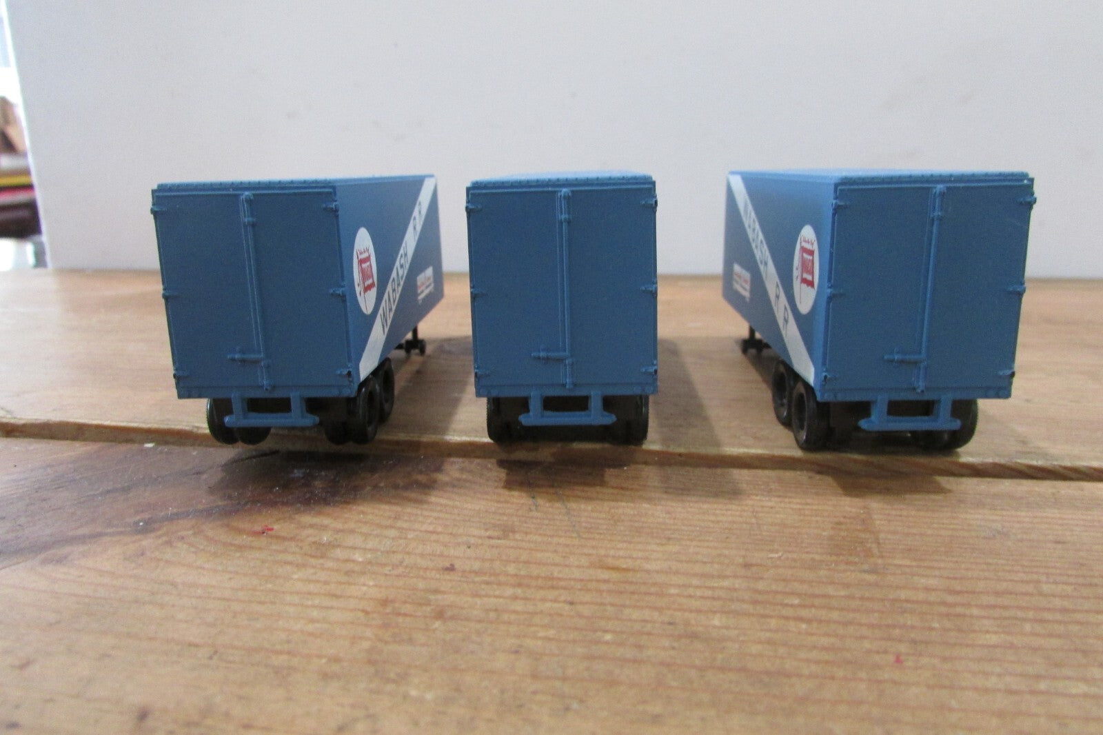 HO Scale Athearn (3) Piggy-Back Trailers Service WABASH Lot#4774