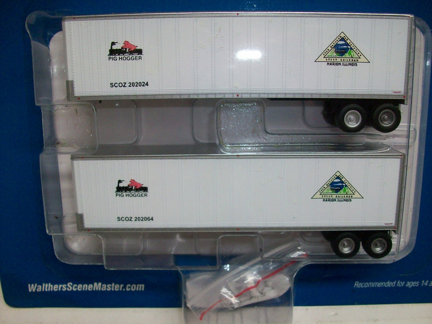 Ho Scale Walthers 949-2505 40' Trailmobile Trailer 2Pack Crab Orchard & Egyptian