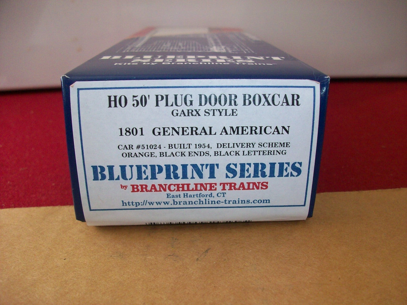 HO Scale Branchline Trains (4) 50'Plug Door Car Kit "General American" Lot#1149