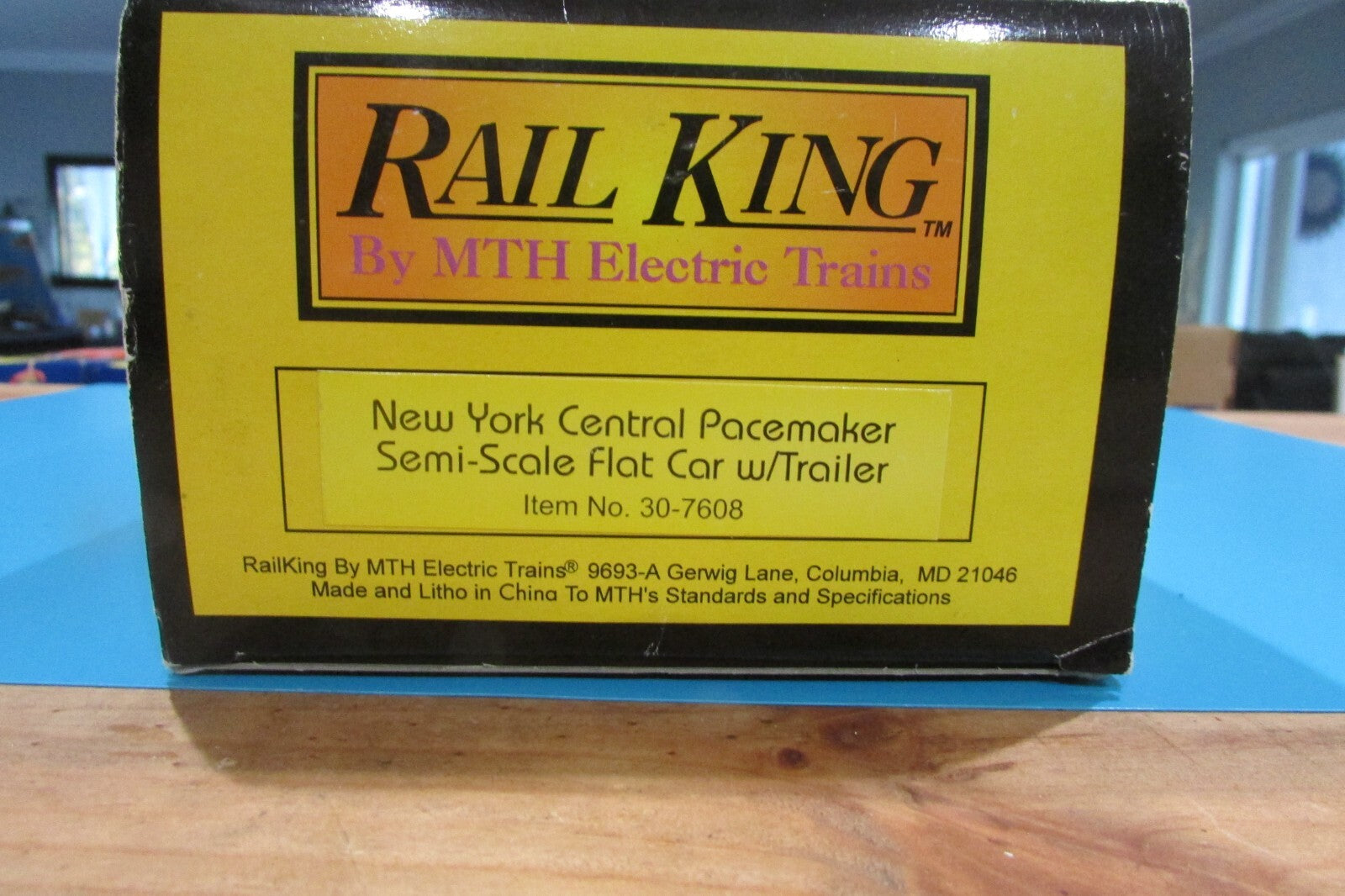 O SCALE MTH 30-7608 NYC Pacemaker Semi-Scale Flat Car w/Trailer  Lot#0676