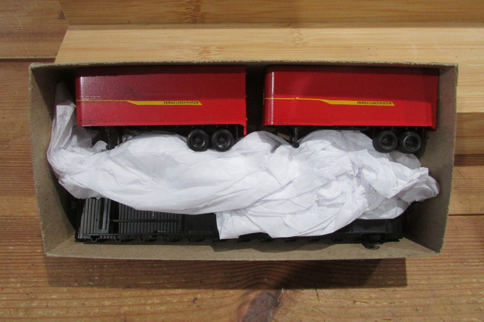 HO Scale Athearn 1403 50ft Flat Car Wabash w/ 2 Trailer ATH5190