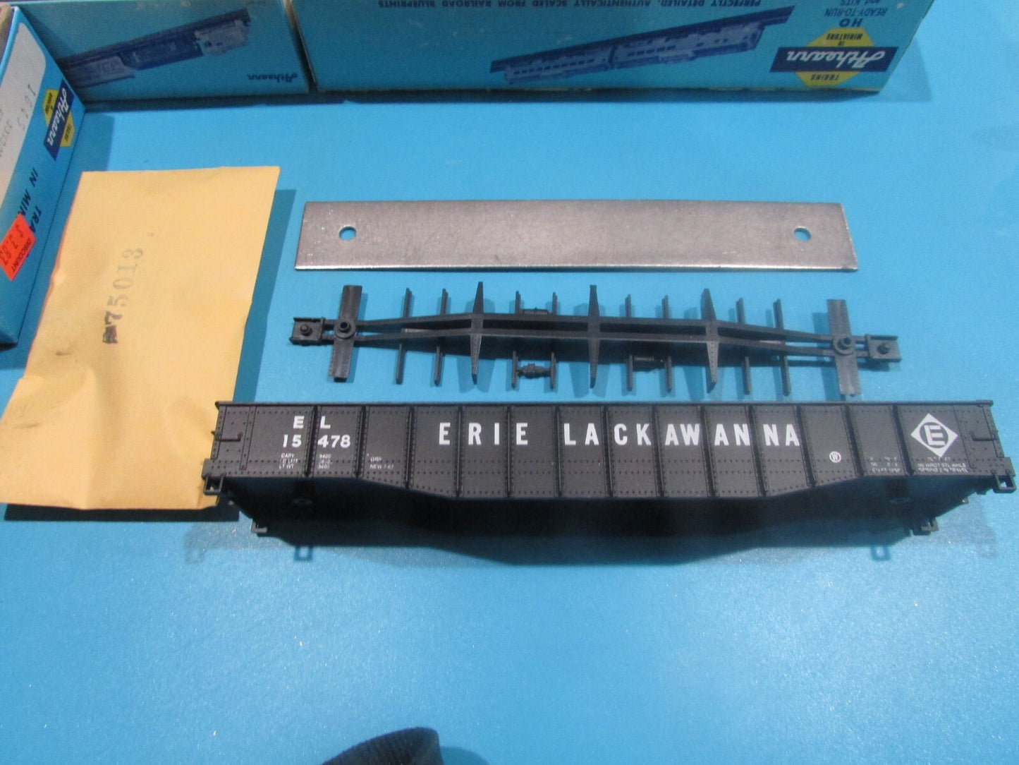 HO Scale Athearn 1645 (3) Gondolas Cars Erie Lackawanna Lot#1537