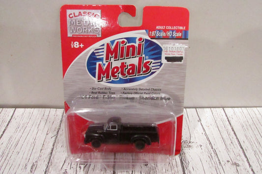 Ho Scale Classic Metal Works 30202 54Ford E-350 Pickup Sheridan Blue