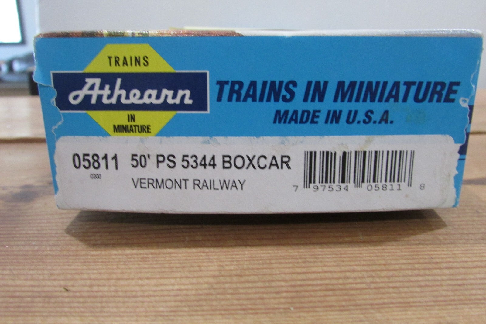 HO Scale Athearn 05811 50PS 5344 BoxCar Vermont Railway  Lot#3883
