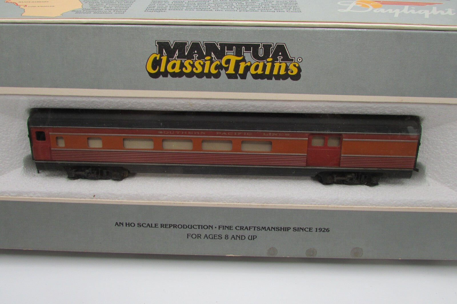 Ho Scale Mantua Classic Trains (7) Passenger Car Southern Pacific Lot#4694