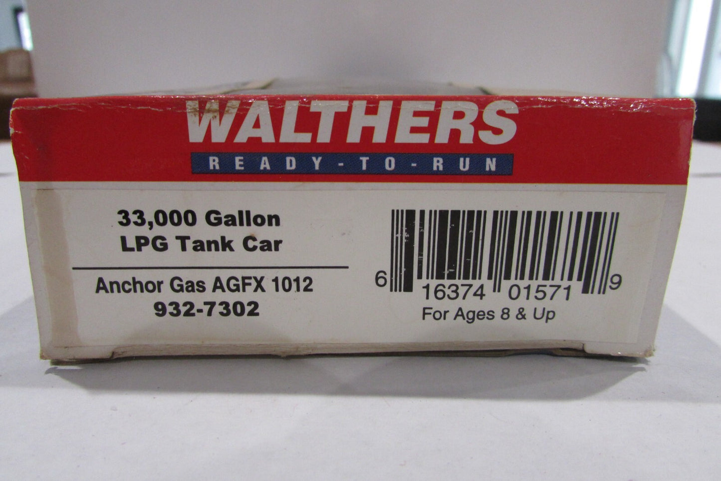 HO Scale Walthers 932-7302 33,000 Gallon LPG Tank Car Anchor Gas ( AGFX ) #1012