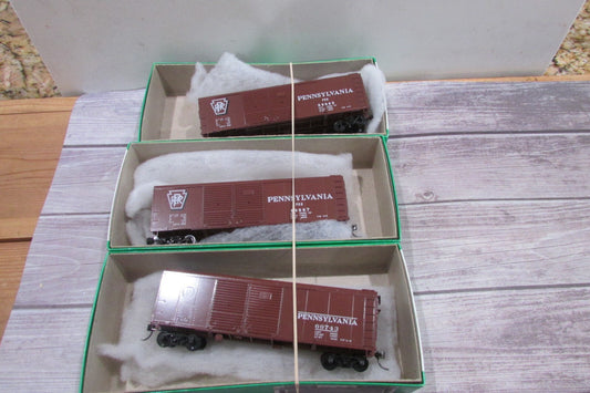 Ho Scale Bowser Assorted (3) X-31A 40' Single Door Pennsylvania Lot#2015