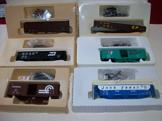 HO Scale  Con-Cor (6) Assorted Freight Cars Kits Lot#4115