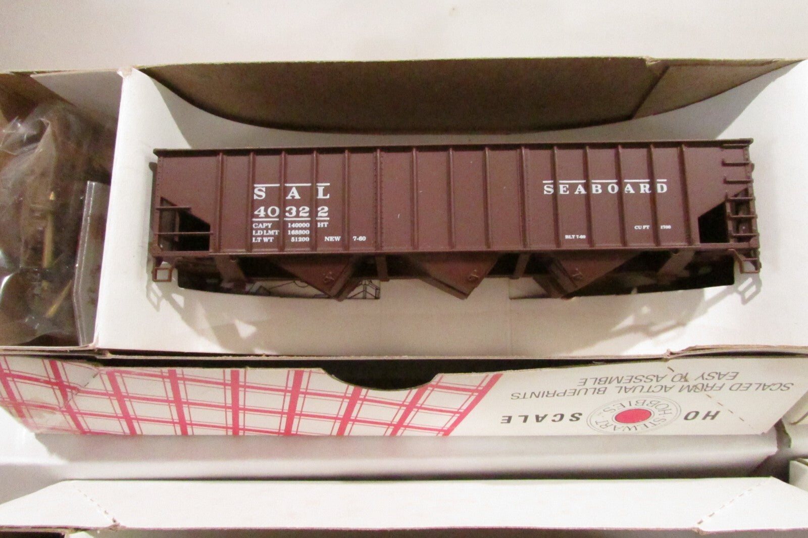 Ho Scale Steward Hobbies (5) 70Ton 14Panel Tiple Hopper Kit Seaboard Lot#3361