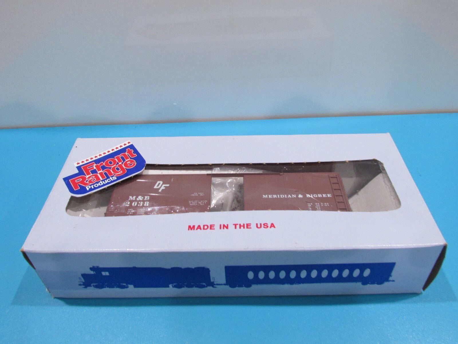HO Scale Front Ranger Products 2038  M & B RR 40'Boxcar Lot#4105