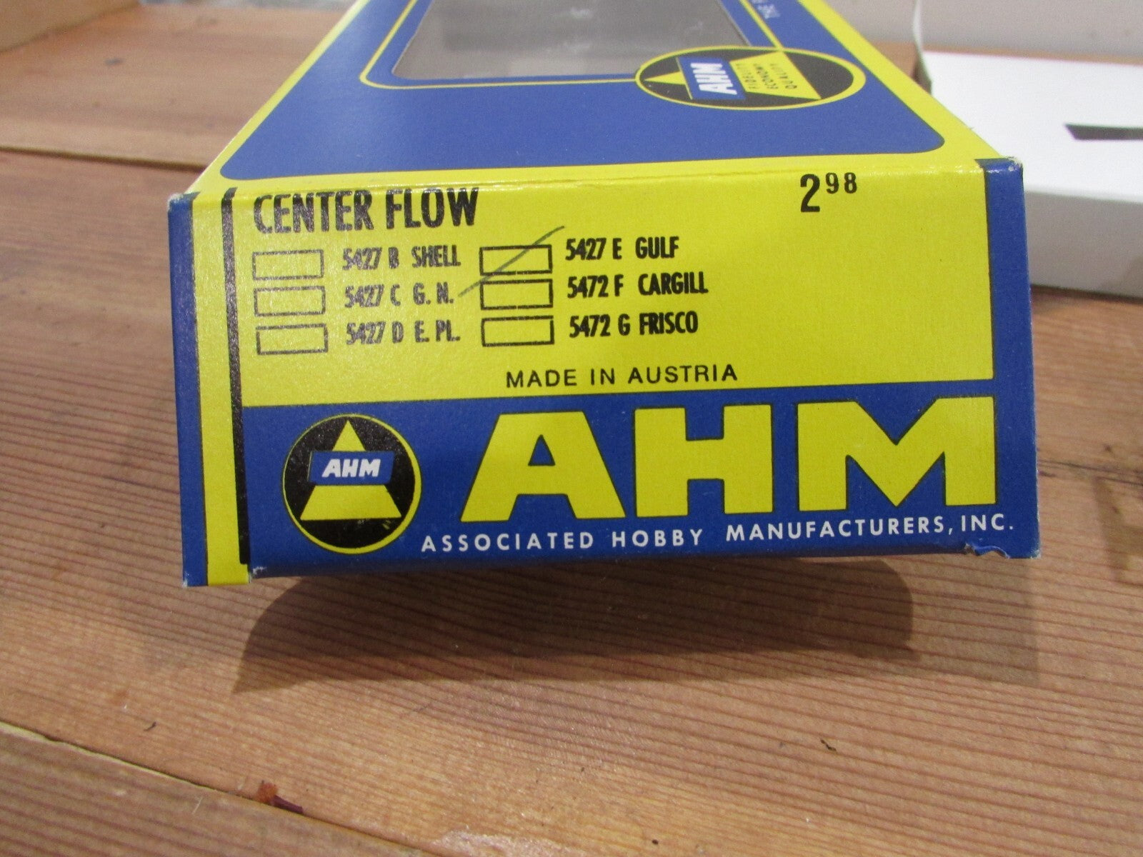 HO Scale AHM 5427E GULF Center Flow Car SHPX #52463