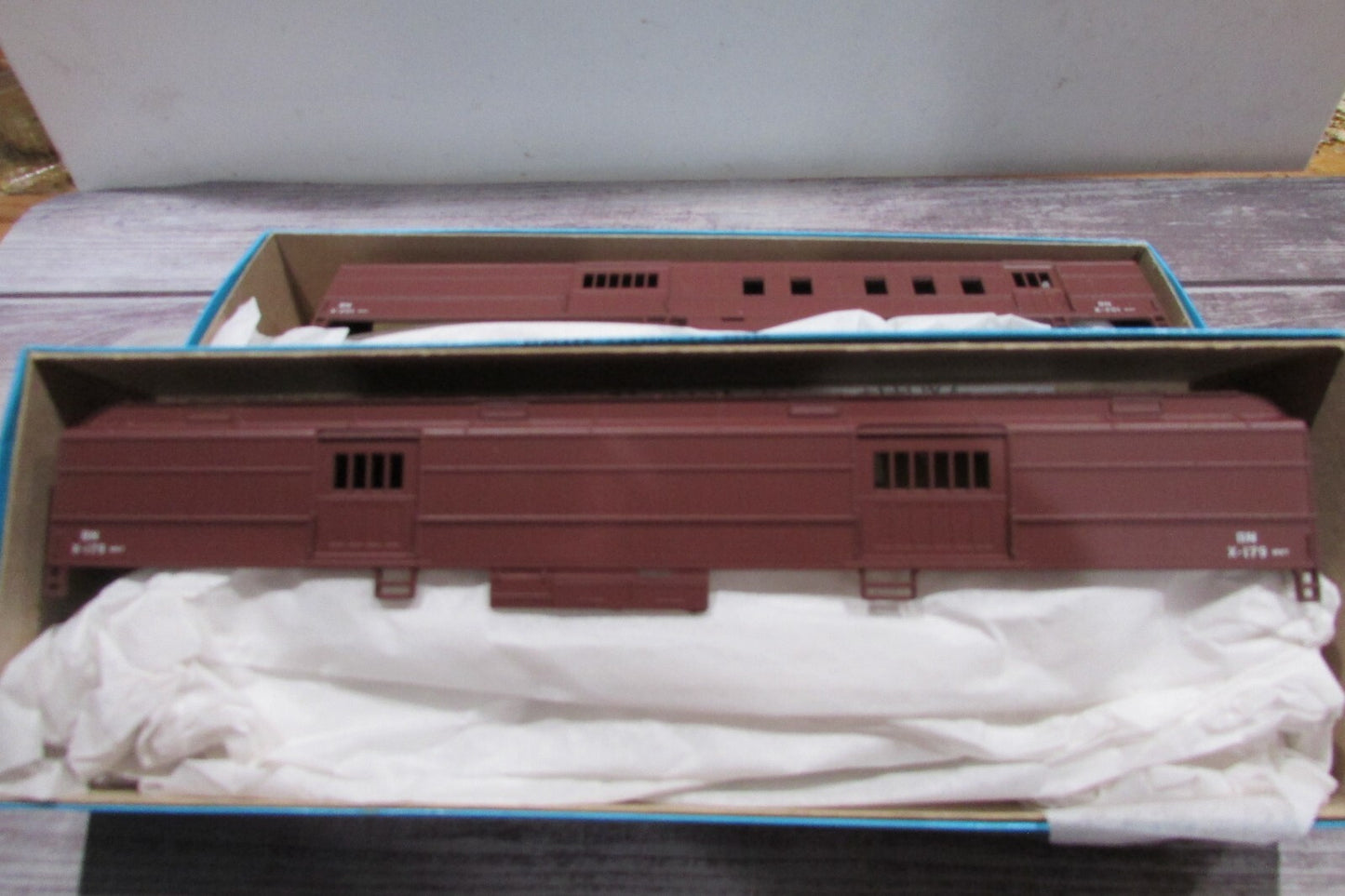 HO Scale Athearn 1142 Baggage &1152 RPO Work Train BN  Cars Kit Lot#3031