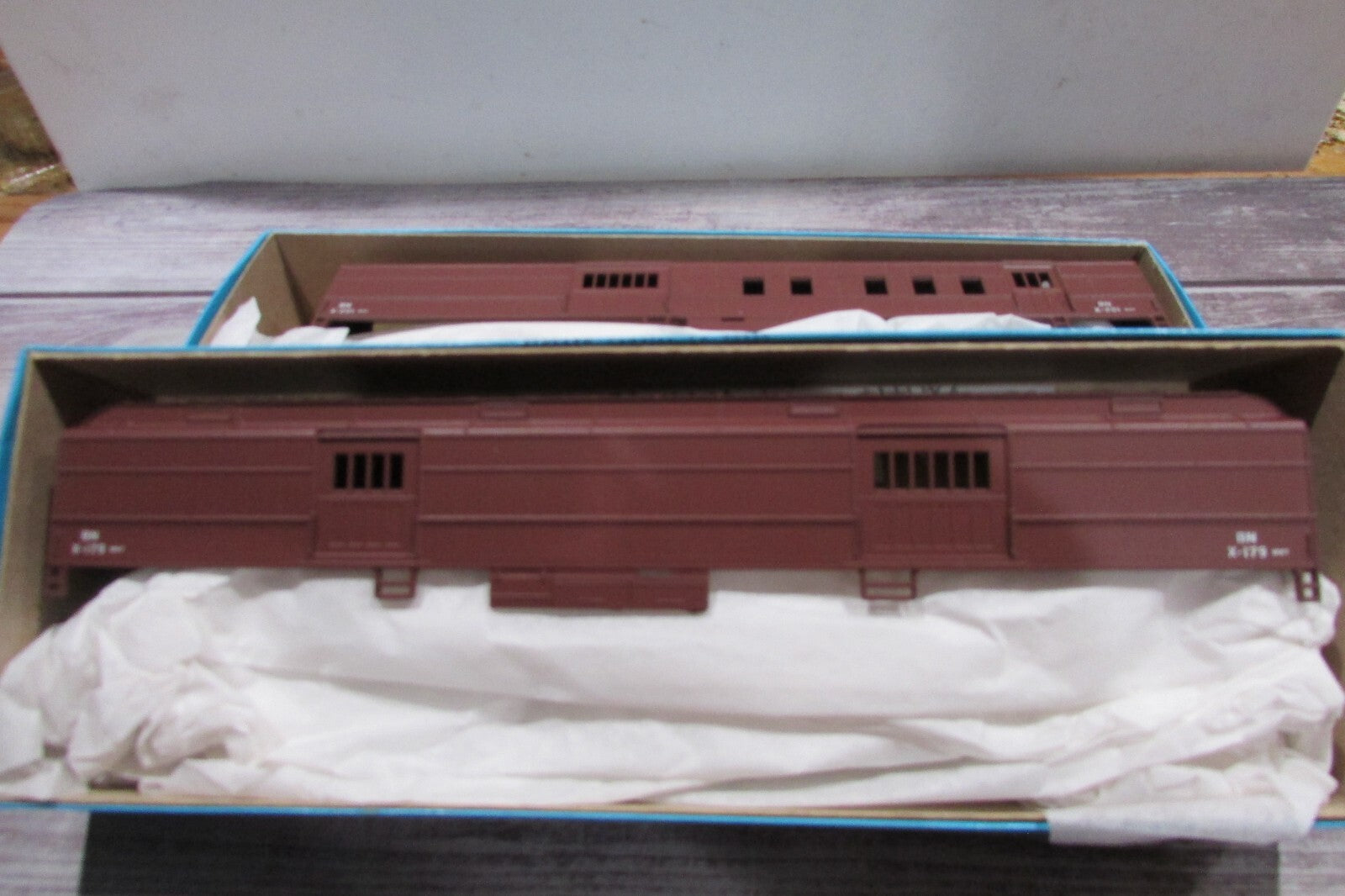 HO Scale Athearn 1142 Baggage &1152 RPO Work Train BN  Cars Kit Lot#3031