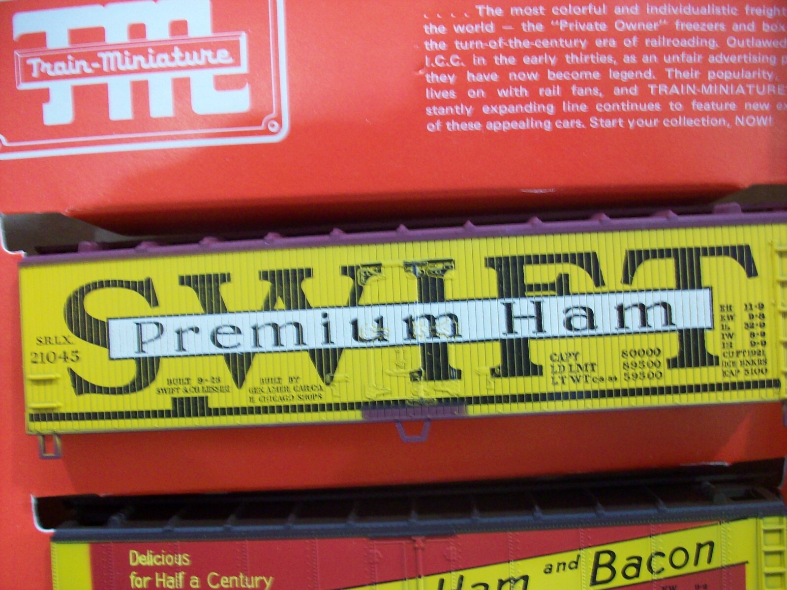 Ho Scale Train-Miniature #8701 Packing Companies Cars Lot#3968