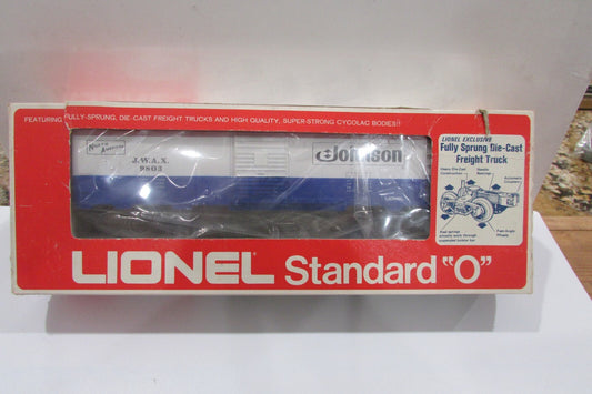 O Gauge  Standard ,Lionel 6-9803 Johnson Wax  Box Car