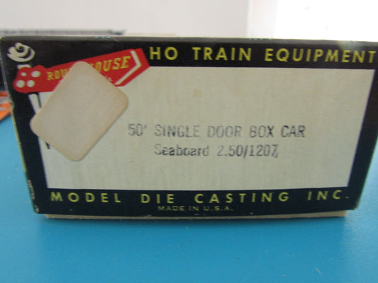 HO Scale Roundhouse 1207 50' Single Door Box Car Kit SEABOARD RH4293