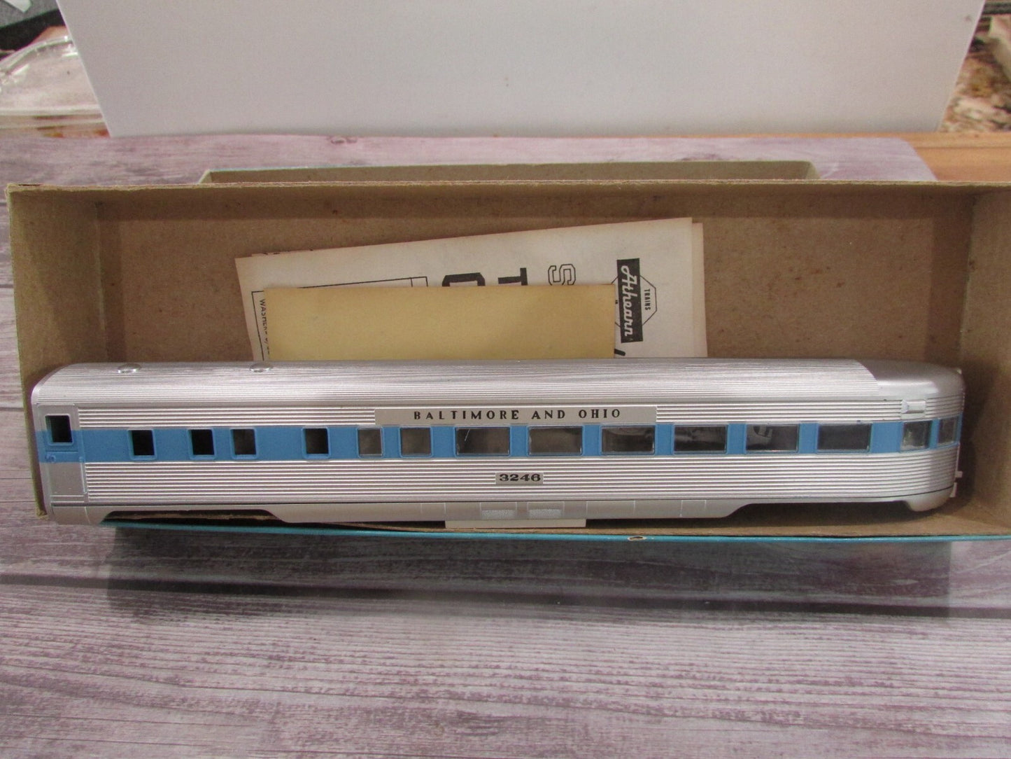 HO Scale Athearn (2) Baltimore & Ohio Passenger Cars Lot#3199