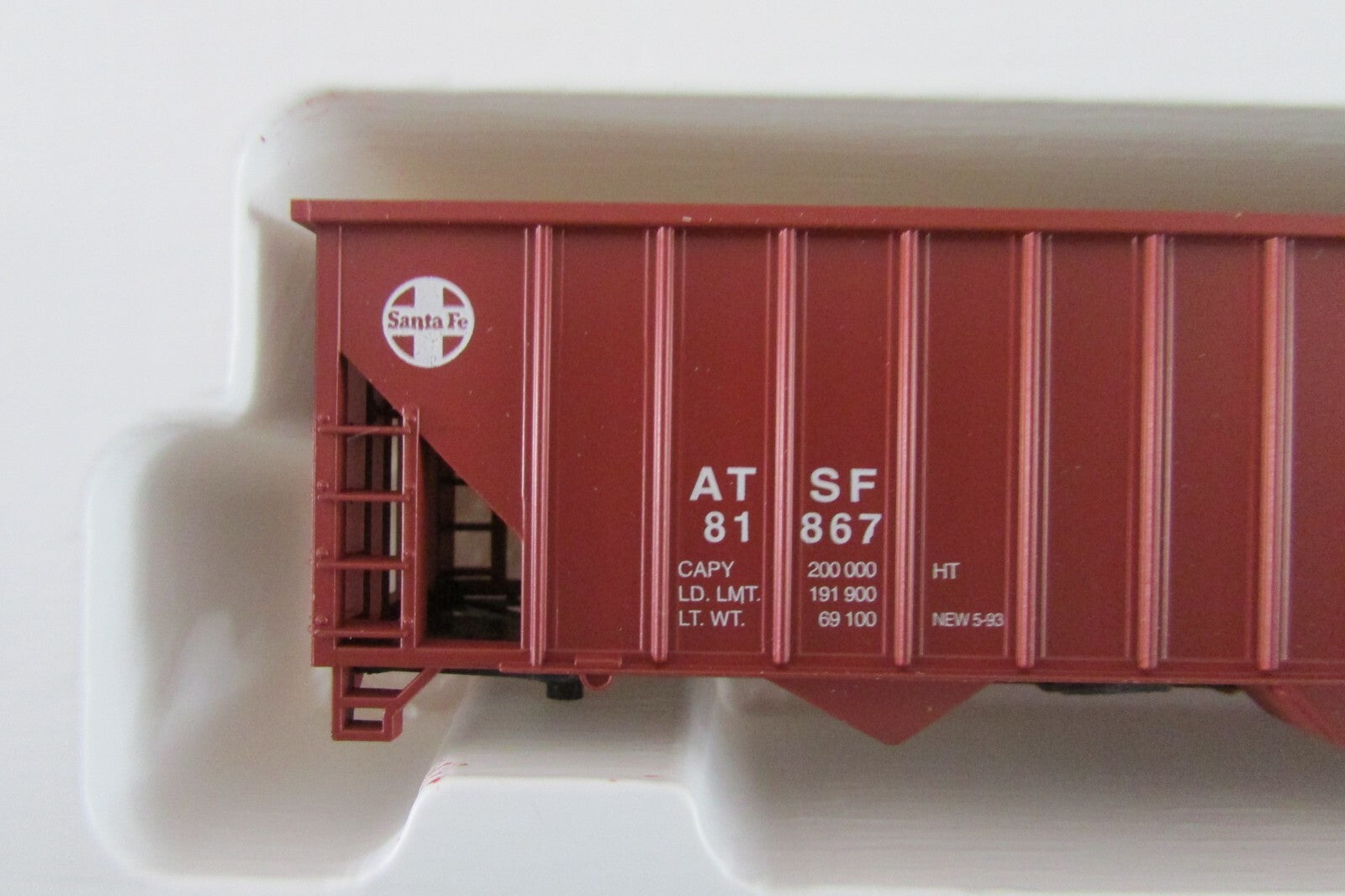 HO Scale Con-Cor (2) 12Panel 100 Ton Coal Hopper Santa Fe "Q" Kits Lot#2793