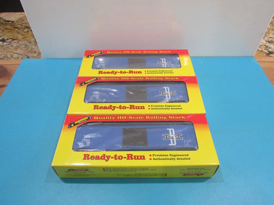 HO Scale Roundhouse (3) R-T-R 50' AAR Single Door Freight Cars B&M Lot#2417