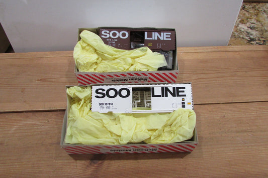 HO Scale McKean(2Cars ) Soo Lines Freight Cars Kit Lot#1891