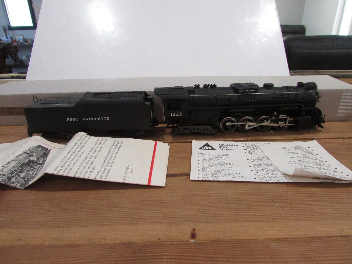 HO Scale AHM/Rivarossi 2-8-4 Pere Marquette Berkshire Steam Locomotive Lot#4007