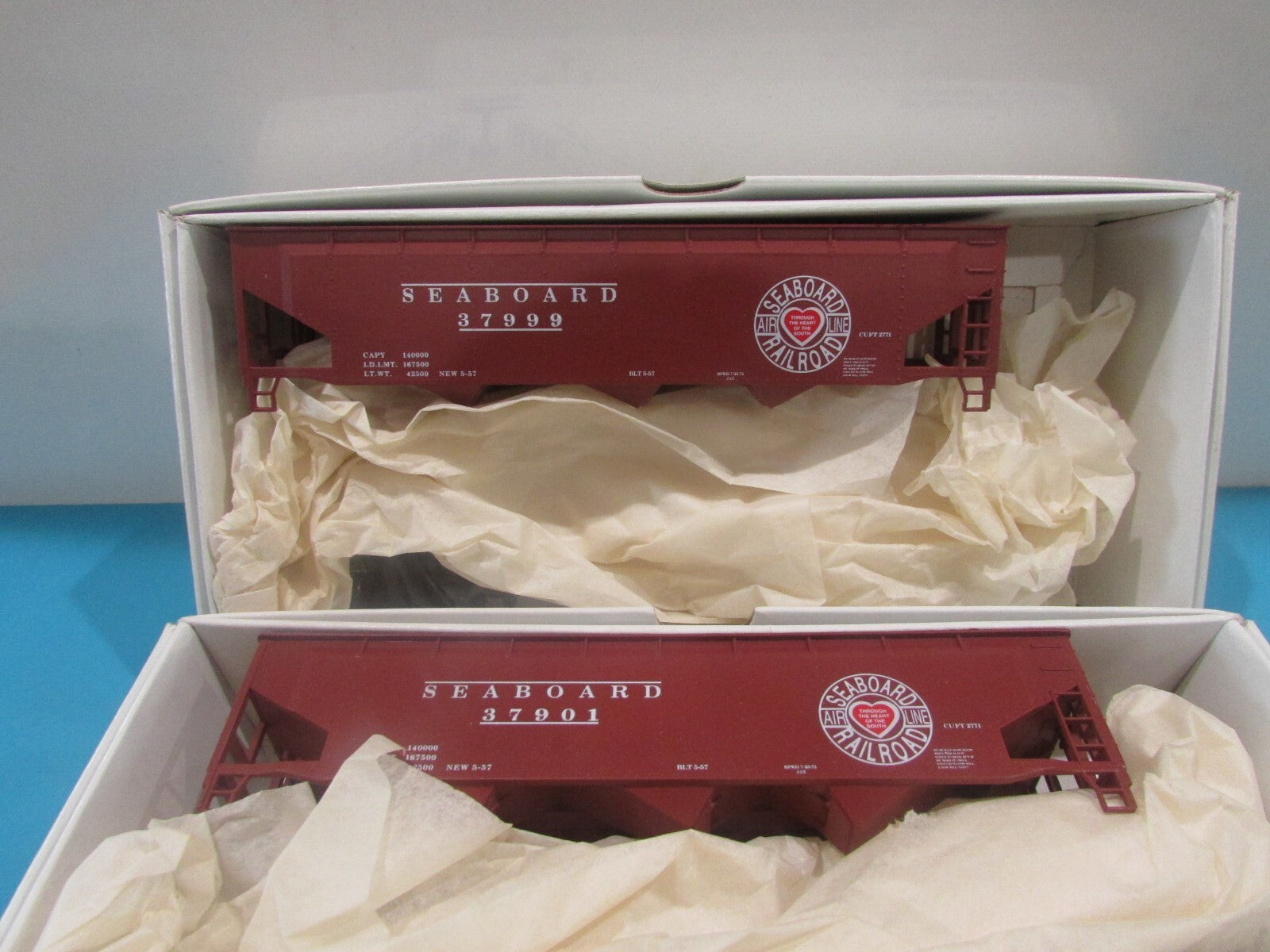 HO Scale Third Rail Graphics Seabooard O/S Hopper 3Pack Lot#1796