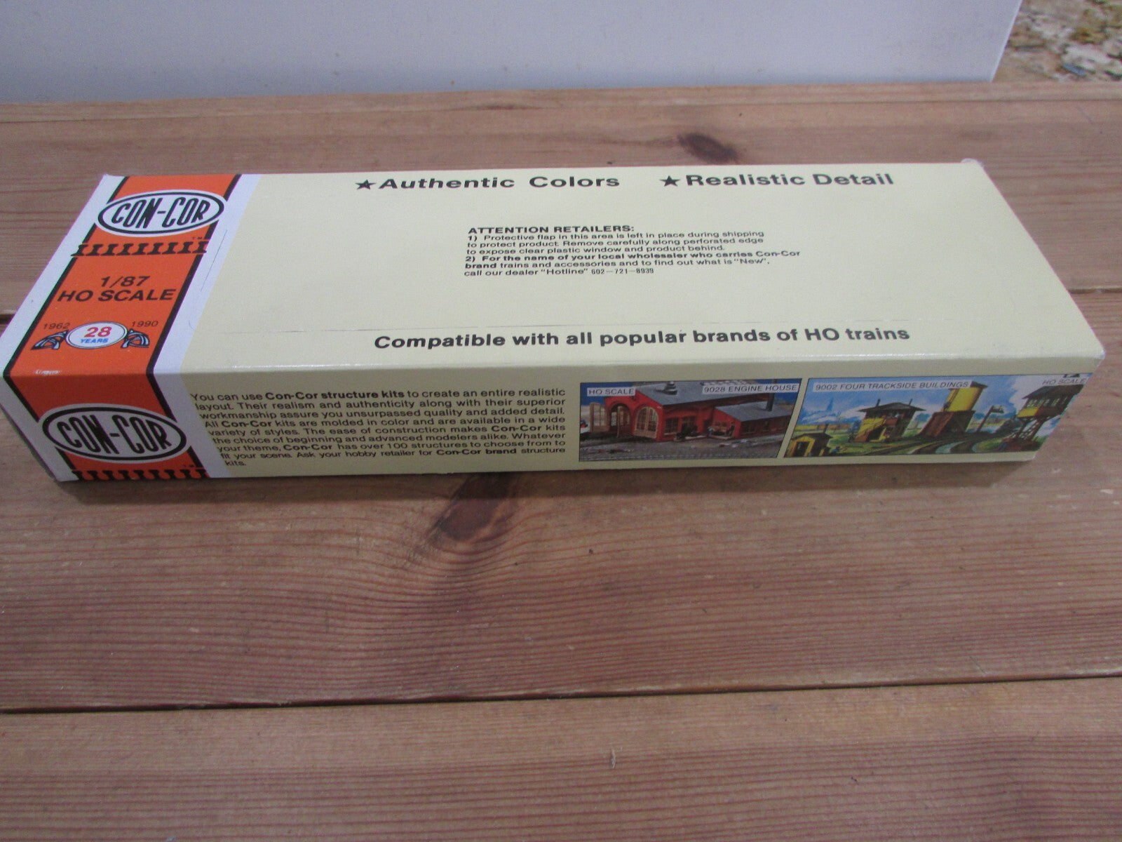 HO Scale Con-Cor 40' Box Car Kit Baltimore and Ohio #166021  LOT#3592