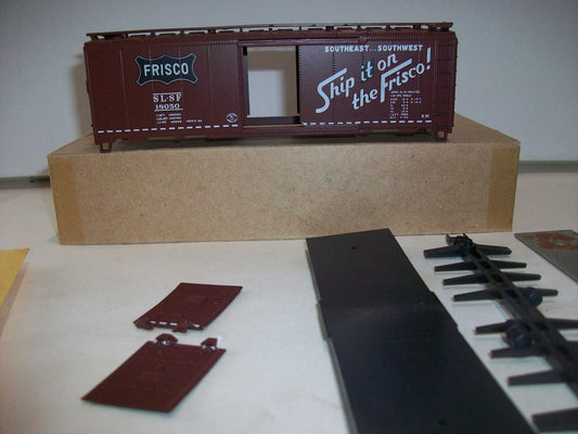 HO Scale Athearn 193 Frisco 40' BoxCar Kit
