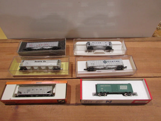 N Scale (6)Con-Cor ,Atlas Assorted Freight Cars Lot#1698
