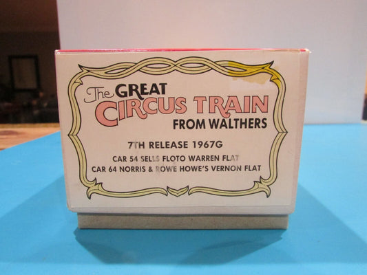 HO Scale The Great Circus Train Floto & Howe's Flatcar Kits-7th Release LOT#1521