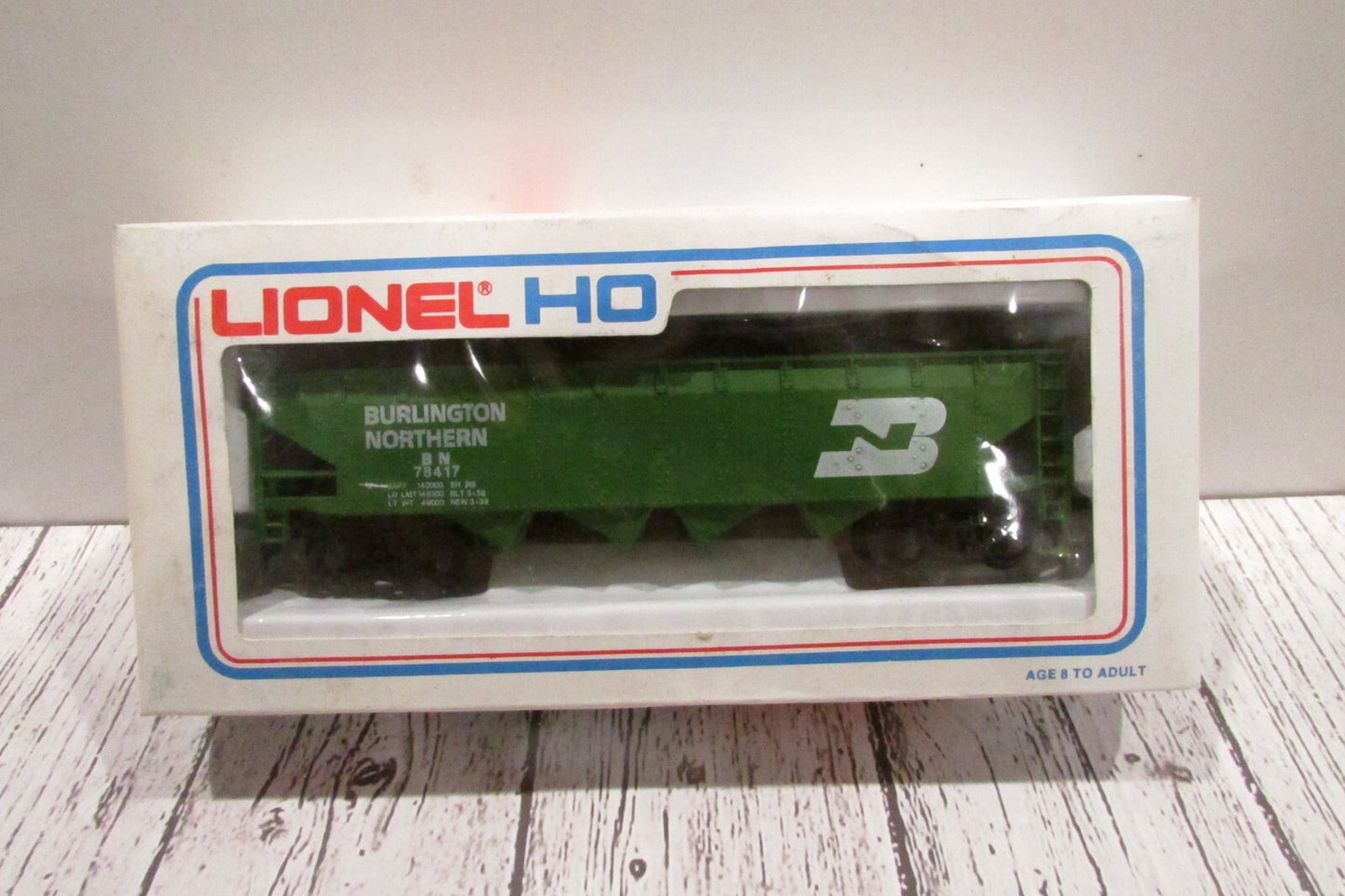 HO Scale Lionel 5-8417 Burlington Hopper BN78417 L4395