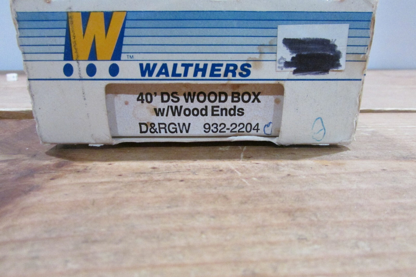 HO Scale Walthers 932-2204 40DS Wood Box Car w/ Wood Ends D&RGW