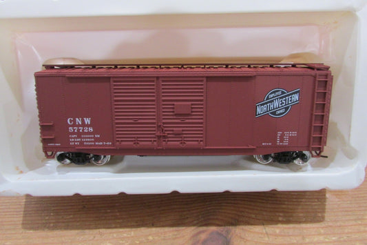HO Scale Accuready  93612 C&N.W Double Door 40' Steel AAR Boxcar Lot#4982