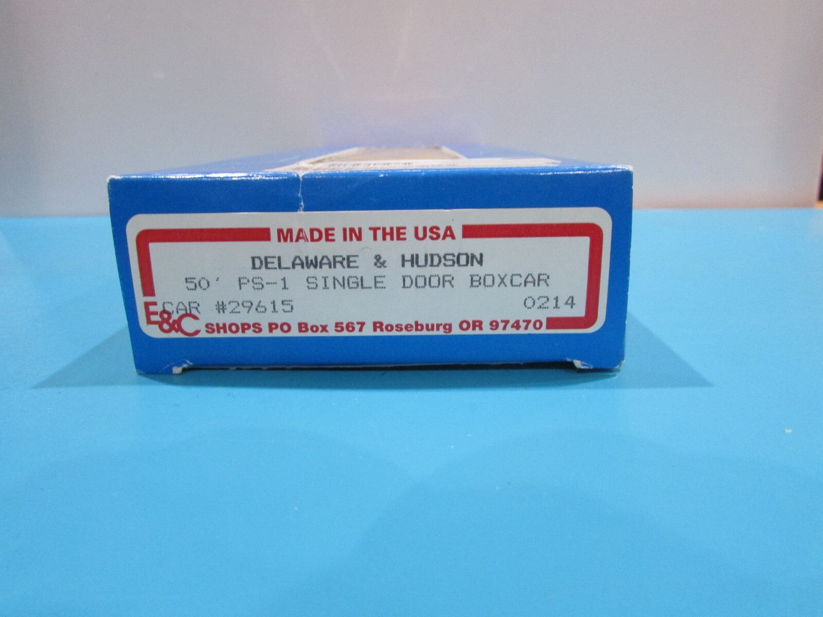 HO Scale E&C 0214 50' PS1 Single Door Boxcar Delaware & Hudson Lot#1346