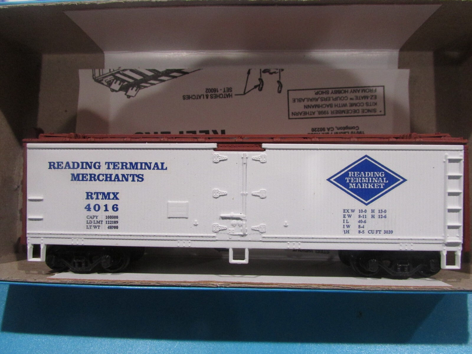 HO Scale Athearn (5) Reading Terminal Merchant's Box Car Lot#2245