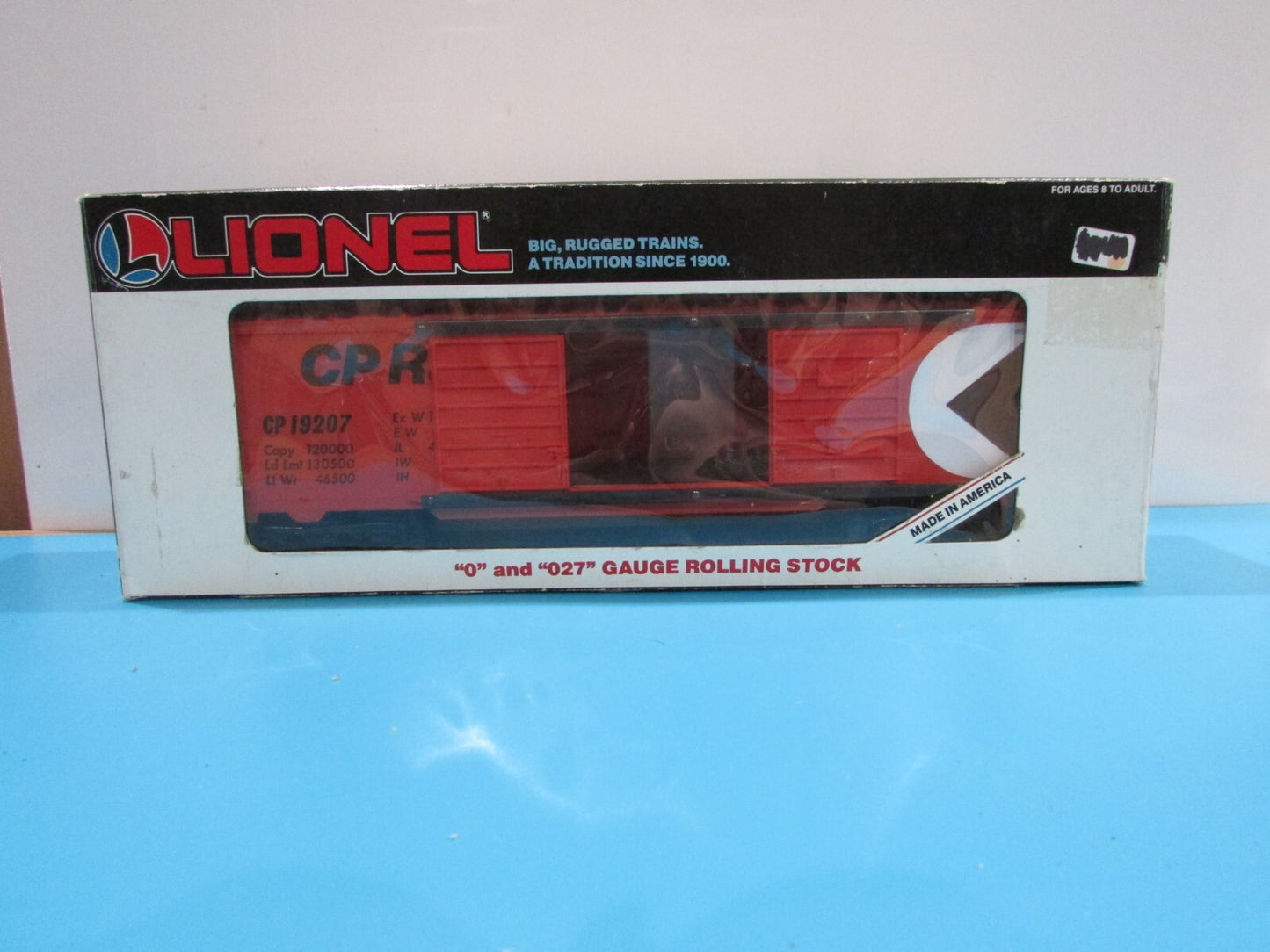 O SCALE Lionel 6-19207 C.P Rail Double Door Box Car Lot#0763