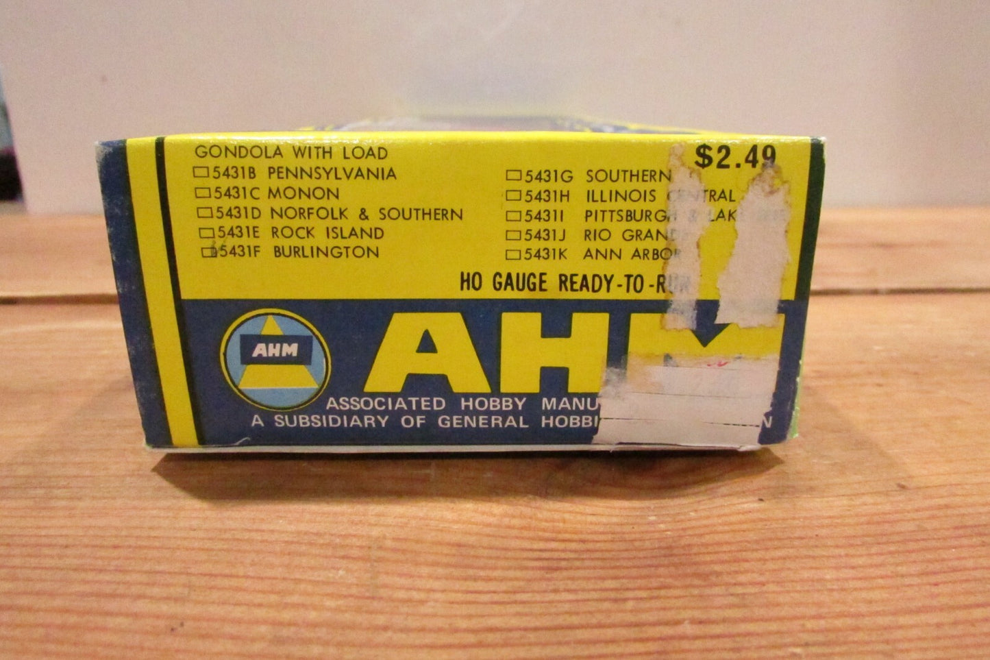 HO Scale AHM 5431F Burlington Gondola with Load