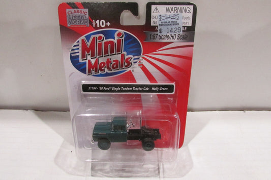 Ho Scale/1:87 Scale Classic Metal Work 31164 60' Ford Single Tandem Tractor Cab